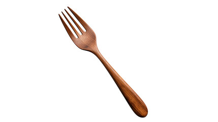 wood fork the Kitchenware on white isolated on clear png background and transparent background. cooking and pastry concept for cafe and restaurent, AI generative. 