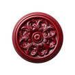 red royal seal wax stamp isolated on a transparent background, wax seal PNG
