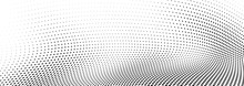 Abstract Halftone Wave Dotted Background