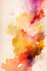 Wall Mural - abstract watercolor background with splashes