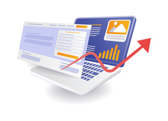 Wall Mural - web analytics business account