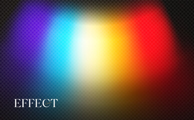Wall Mural - rainbow light effect. dispersion of beam. sun light effect for immersion in atmosphere.