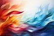Abstract background with blue and orange waves for Australia Day. 