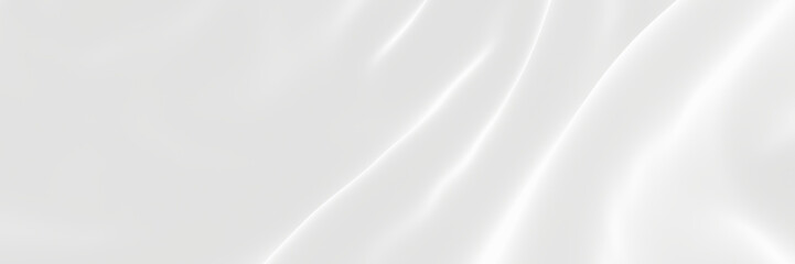 Wall Mural - Wavy white cloth background.