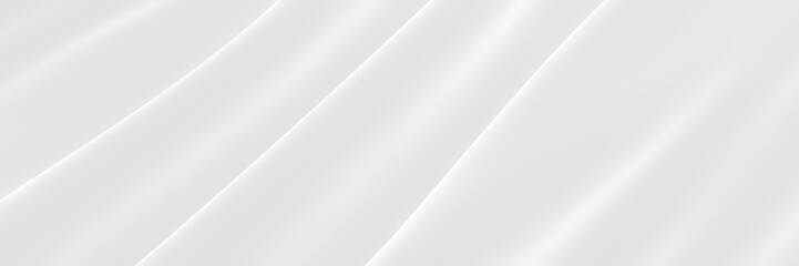 Wall Mural - Wavy white cloth background.