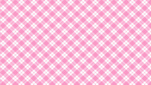 Diagonal Print Pink Plaid Background