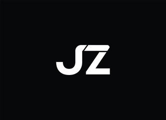 Creative Letters JZ Logo Design Vector Template