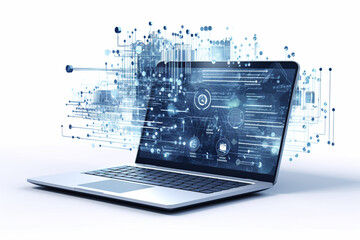 software, web development, programming concept. abstract programming language and program code on sc