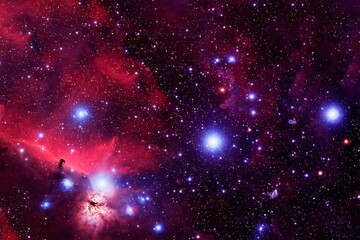 Wall Mural - beautiful cosmic nebula. elements of this image furnished by nasa