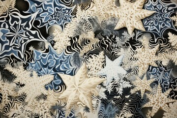 Canvas Print - Ski Trail Patterns - Generative AI