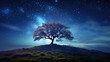 © Rangga Bimantara - a lone tree against a starry night sky