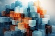© STF Design  - Abstract background with paint splash and geometric shapes. Modern geometric background Generative AI