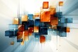 © STF Design  - Abstract background with paint splash and geometric shapes. Modern geometric background Generative AI