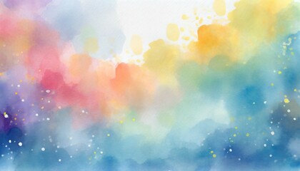 Wall Mural - colorful watercolor hand painted abstract background for textures