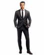 © kheat - Portrait of a businessman full body on white background