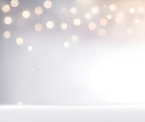 Wall Mural - Abstract christmas background with bokeh lights.