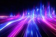 © AKKA - abstract futuristic background with pink blue glowing neon moving high speed wave lines and bokeh lights. Data transfer concept Fantastic wallpaper