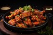 Korean chicken wings, with a perfect balance of crispy texture and gloss, flavorful glaze