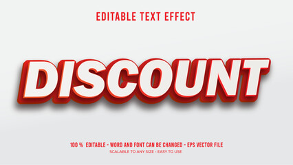 Sticker - discount editable text effect