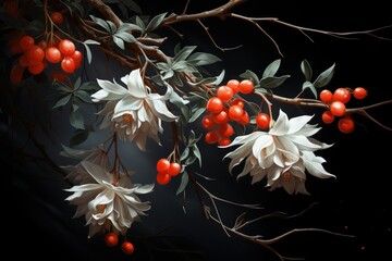 Wall Mural - Mistletoe - Generative AI