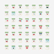© Wayan - Cute calendar with emoticons vector icon illustration