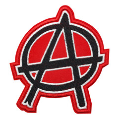 Sticker - Anarchy. Punk's not Dead embroidered patch. Punk rock. Accessory for bikers, motorcyclists, rockers, metalheads, punks. Rock'n'roll.