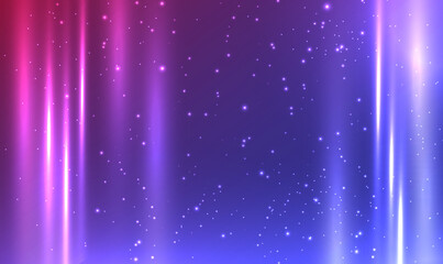 Wall Mural - abstract technology futuristic background with glowing light effect. empty show scene. stripe vertic