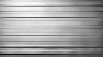 Wall Mural - A minimalist design of sleek horizontal metal stripes creates a modern, monochrome texture with clean lines.