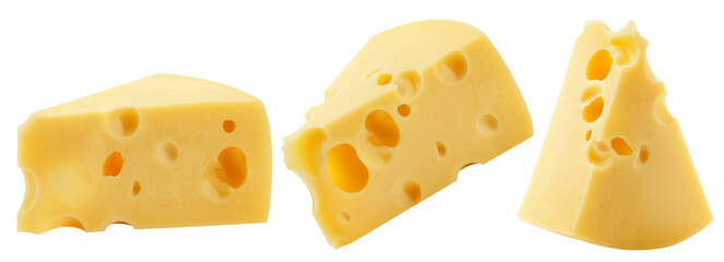 cheese, isolated on white background, clipping path, full depth of field