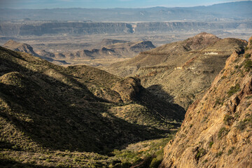 Wall Mural - Santa Elena Canyon Seen From The Top Of Blue Creek Trail In Big Bend