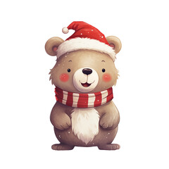 Wall Mural - Bear Christmas 