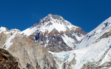 Canvas Print - Mount Changtse, Tibetan mount near mt. Everest, Nepal