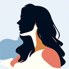 Sticker - silhouette of a woman