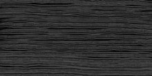 Uniform Wooden Grey Black Texture With Horizontal Veins. Vector Dark Wood Background. Lining Boards Wall. Dried Planks. Wooden Pattern. Wood Grain