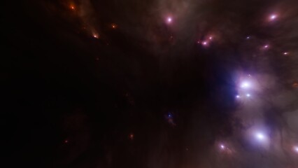 Wall Mural - Abstract dark colors nebula. antimatter in space