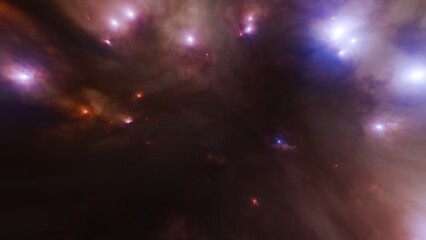 Wall Mural - Abstract dark colors nebula. antimatter in space