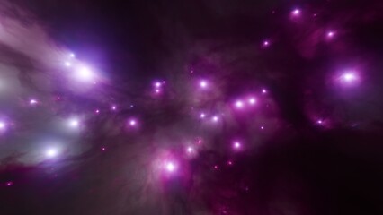Wall Mural - Abstract Purple Nebula background