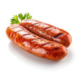 A bratwurst sausage isolated on white background –s 150 