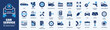 © stockgood - Car service icon set with black stroke and white background. Auto service, car repair icon set. Car service and garage.