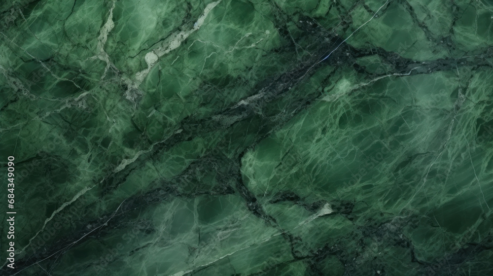 Rich emerald green marble texture with intricate black veins. Stock ...