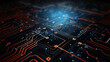 © Daniel - abstract background of circuit board and data