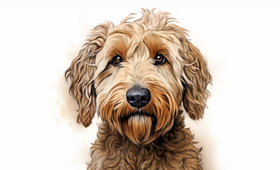 Wall Mural - Beautiful brown Doodle