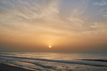 Wall Mural - sunset over the sea