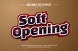 © nicemorning - Soft opening 3D editable text effect template