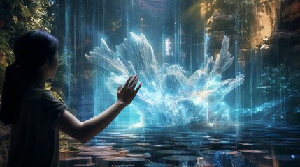 Wall Mural - person in the night