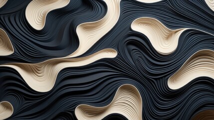 Wall Mural - abstract patterns reminiscent of fluid motion frozen in time, a captivating display of intricate ele