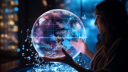 Wall Mural - the world in the hands
