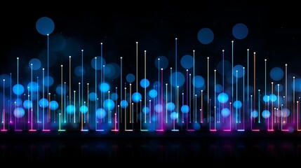 Wall Mural - abstract background with lights