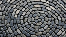 Grey Cobblestone Texture For Traditional Pavement Design