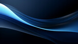 Fototapeta Abstrakcje - Modern 3d wave curve blue black presentation background